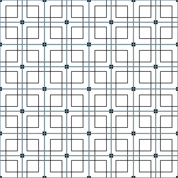 Şık siyah beyaz tek renkli geometrik grafik desen vektör çizim — Stok Vektör