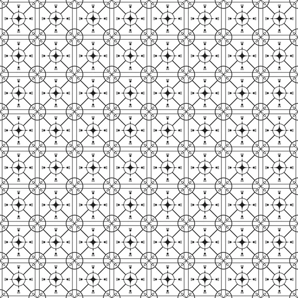 Ilustração do vetor do teste padrão gráfico geométrico monocromático preto e branco — Vetor de Stock