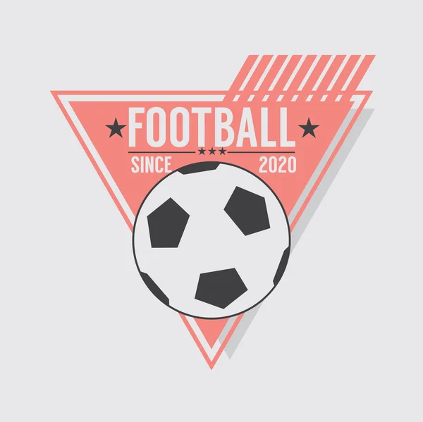 2020 Soccer Or Football Champions Badge Vector Illustration — Stock Vector