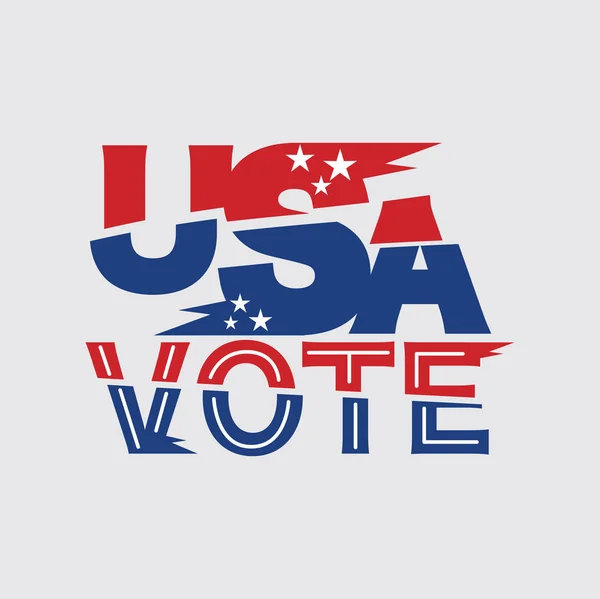 2020 Verenigde Staten Van Amerika Presidentiële Verkiezing Stem Ontwerp Typografie — Stockvector