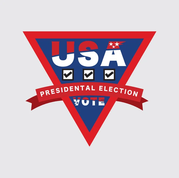 2020 États Unis Amérique Élection Présidentielle Conception Vote Typographie Logo — Image vectorielle