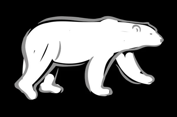 クマとロゴをデザインします。 — ストックベクタ