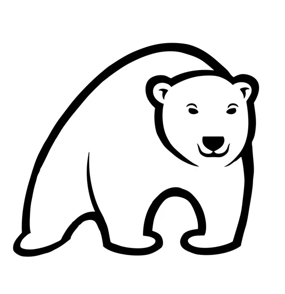 Design-Logo mit Bär — Stockvektor