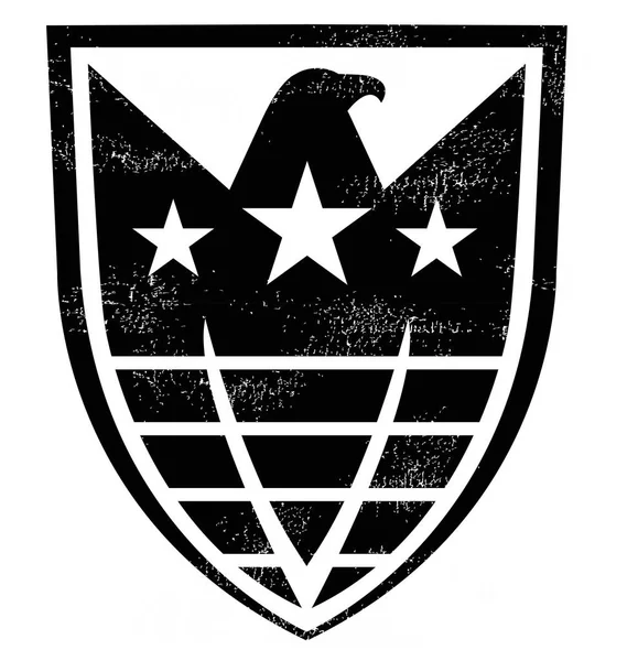 Escudo estilo americano — Vetor de Stock