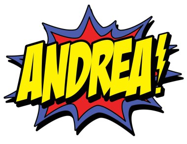 komik patlama Andrea