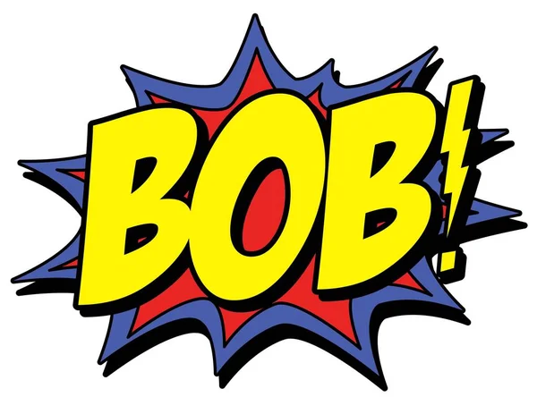 Burst comico Bob — Vettoriale Stock
