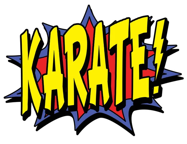 Explosión de karate estafador — Archivo Imágenes Vectoriales