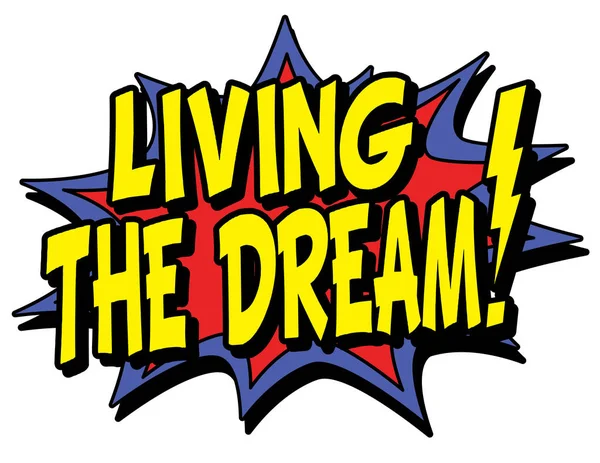 Living the dream explosion hustler — Stock Vector