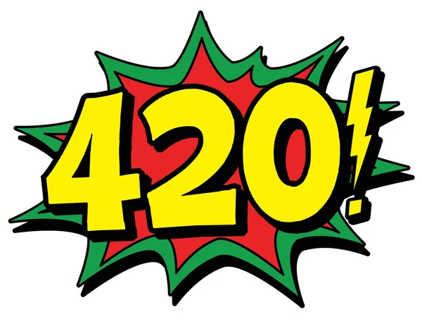 420 çizgi beyaz arka plan üzerinde patlama