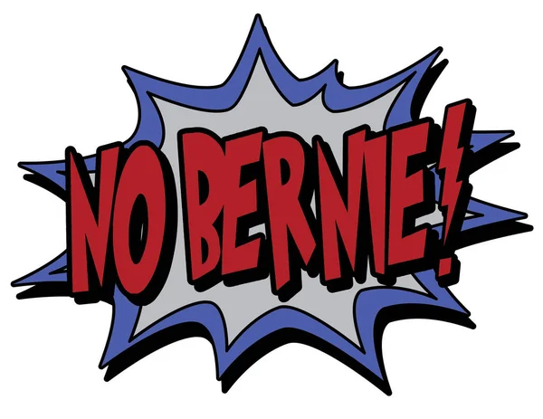 Δεν Bernie Comic Burst Απλά Διανυσματική Απεικόνιση — Διανυσματικό Αρχείο