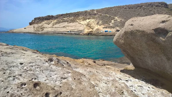Las Caletas Auf Teneriffa Einer Kanarischen Insel — Stockfoto