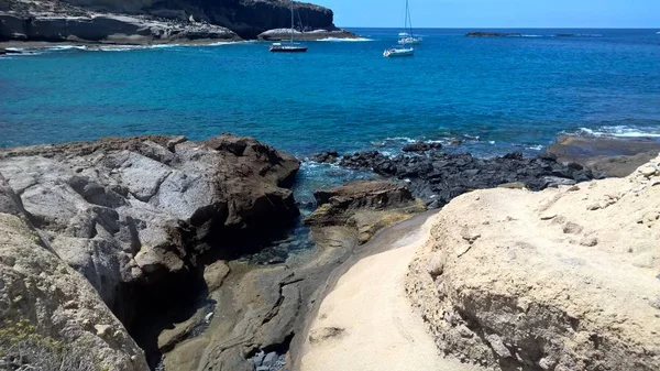 Las Caletas Auf Teneriffa Einer Kanarischen Insel — Stockfoto