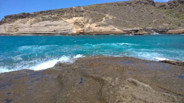 Las Caletas Auf Teneriffa Einer Kanarischen Insel — Stockfoto