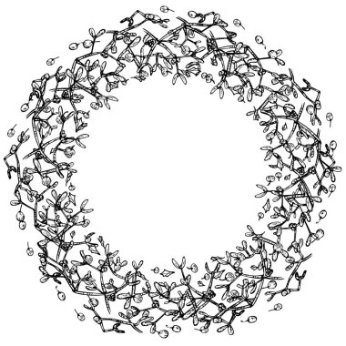 Ökseotu siyah beyaz çelenk