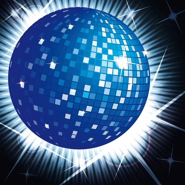 Modré disco koule — Stockový vektor