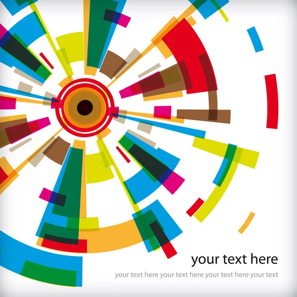 Abstrakte bunte Vektorhintergrund mit Platz für Ihren Text — Stockvektor