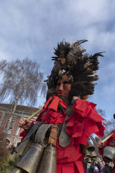 Masquerade festival in Breznik, Bulgarije — Stockfoto