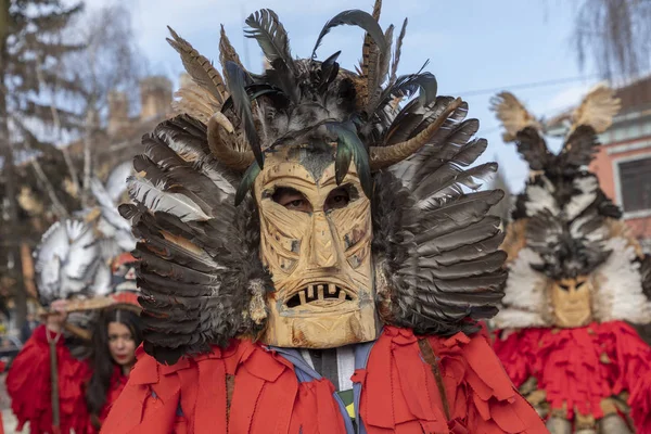 Bulgaristan 'ın Breznik kentinde maskeli balo festivali — Stok fotoğraf