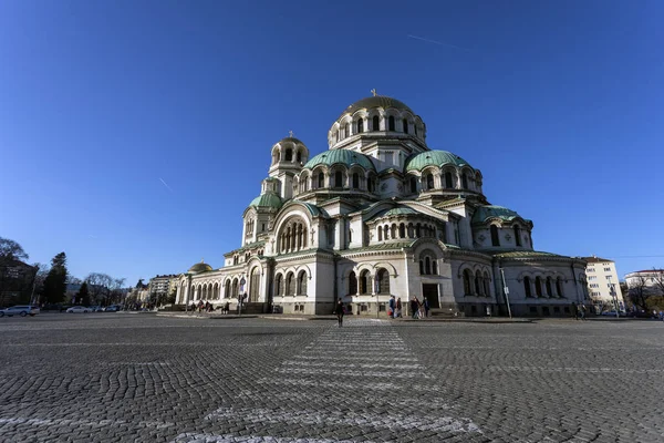 St. al. Nevski templom, Szófia, Bulgária. Tőke, hit. — Stock Fotó