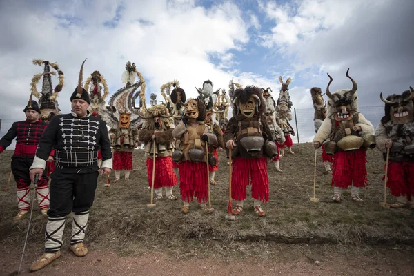 Festa in maschera a Elin Pelin, Bulgaria. Cultura, indigeni — Foto Stock