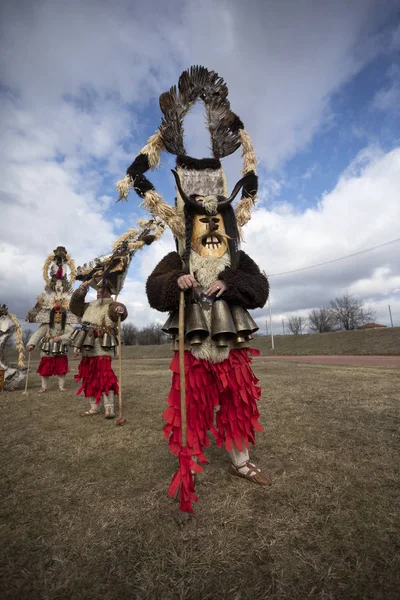 Masquerade festival in Elin Pelin, Bulgaria. Culture, indigenous — Stock Photo, Image