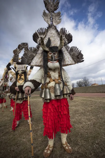 Festa in maschera a Elin Pelin, Bulgaria. Cultura, indigeni — Foto Stock