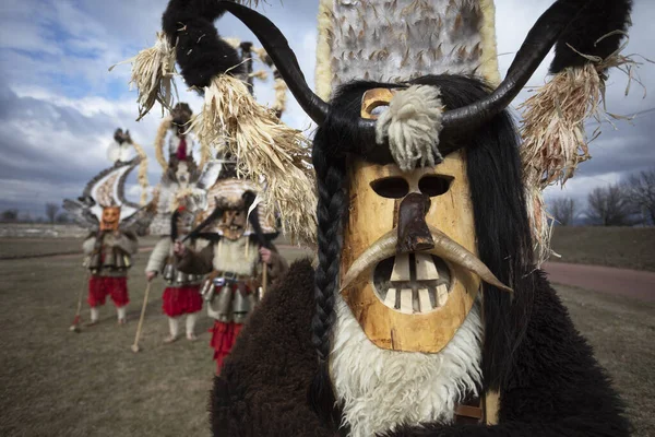 Masquerade festival in Elin Pelin, Bulgaria. Culture, indigenous — Stock Photo, Image