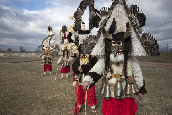 Festa in maschera a Elin Pelin, Bulgaria. Cultura, indigeni — Foto Stock