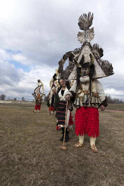 Festival de máscaras en Elin Pelin, Bulgaria. Cultura, indígena — Foto de Stock