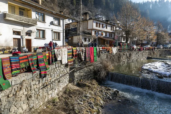 Shiroka Laka Bulgaria Marzo 2020 Casas Pueblo Antiguas Montaña Rodopa — Foto de Stock