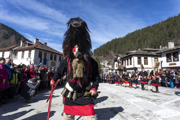 Shiroka Laka Bulgaria Marzo 2020 Festival Máscaras Shiroka Laka Bulgaria — Foto de Stock