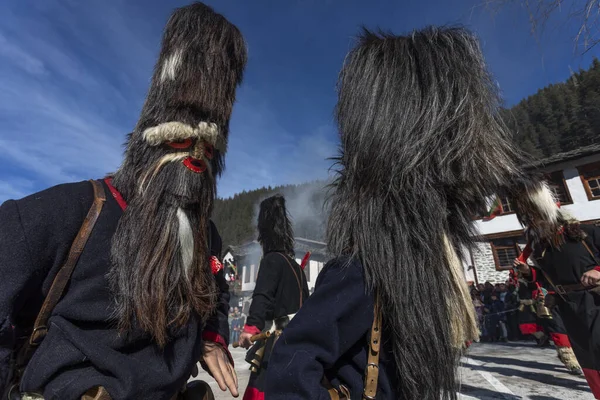 Shiroka Laka Bulharsko Března 2020 Maškarní Festival Shiroka Laka Bulharsko — Stock fotografie