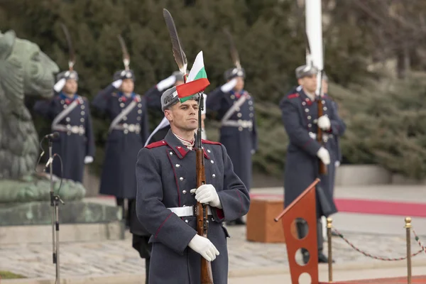 Софія Болгарія Березня 2020 Парад Відзначає Звільнення Болгарії Від Османського — стокове фото