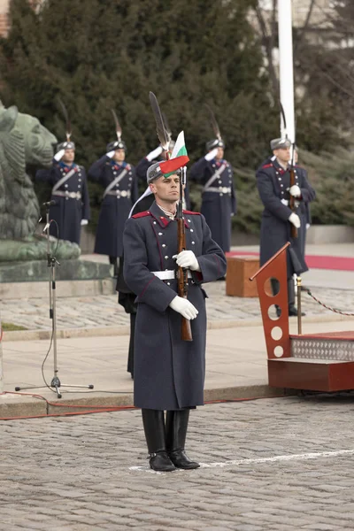 Софія Болгарія Березня 2020 Парад Відзначає Звільнення Болгарії Від Османського — стокове фото