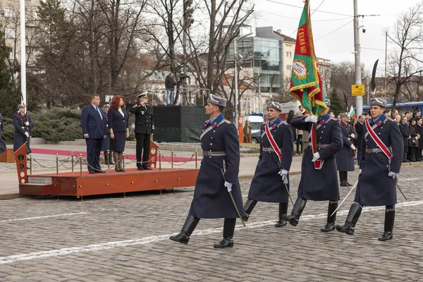 Sofia Bulgarien Mars 2020 Parad Som Markerar Bulgariens Befrielse Från — Stockfoto