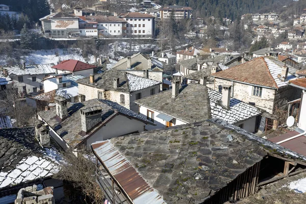 Shiroka Laka Bulgarien März 2020 Alte Dorfhäuser Rodopa Dorf Shiroka — Stockfoto