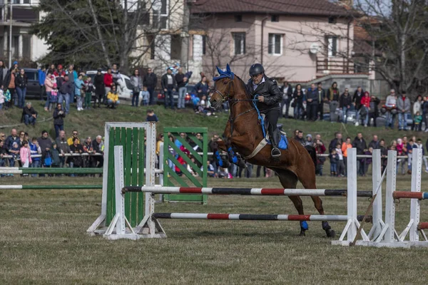 Sofia Bulgaria Marzo 2020 Pasqua Equestre Todor Day Bulgaria Poliziotti — Foto Stock