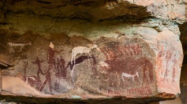 Oyalama Rock sanat Güney Afrika 12