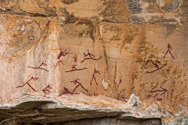 Южноафриканский Bushman Rock Art — стоковое фото