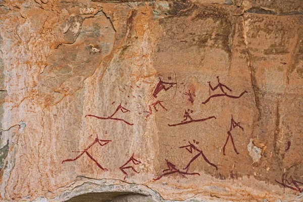 Южноафриканский Bushman Rock Art — стоковое фото