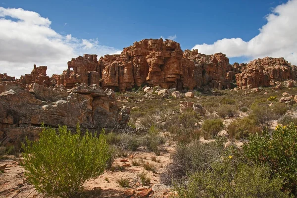 Interessante Sandsteinfelsformationen Cederberg Gebirge Entstanden Durch Winderosion — Stockfoto