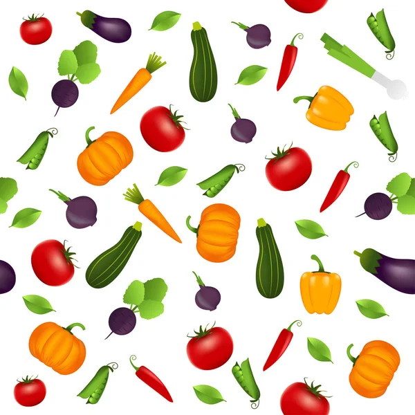 Padrão Fundo Com Legumes Design Para Cartão Saudação Convite Verão —  Vetores de Stock