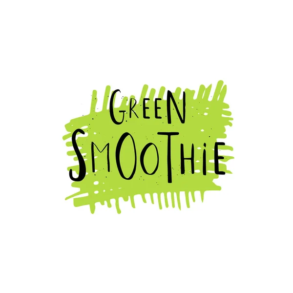 Vektorbürste Eco Bio Grünes Logo Oder Schild Abzeichen Für Vegane — Stockvektor