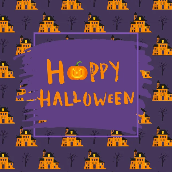 Happy halloween poster design — Stock Vector