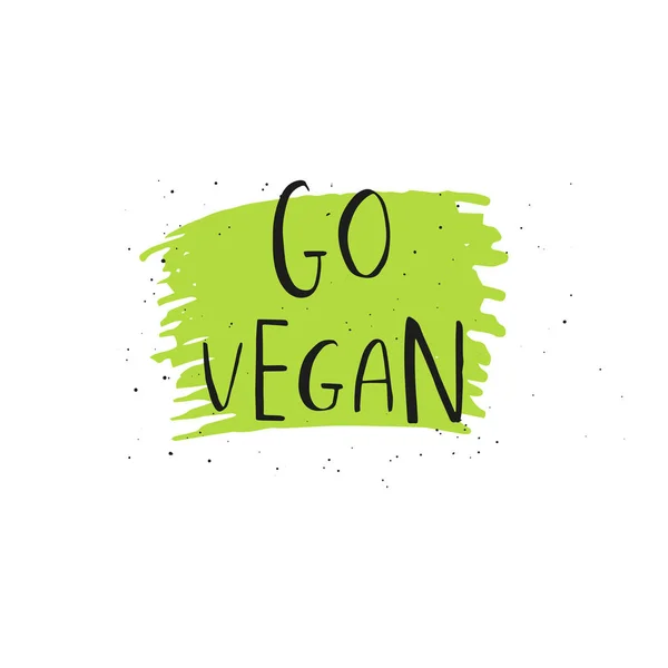 Vector Cepillo Eco Bio Logotipo Verde Signo Insignia Comida Vegana — Archivo Imágenes Vectoriales