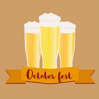 Oktoberfest bira gözlük çerçeve.