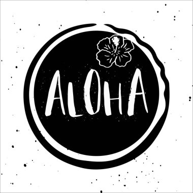 Beyaz arka plan üzerine güzel el çekilmiş yaz poster. Yelken, tropikal tatil, afiş, davetiye, zarf, günlük kartlar için şablon.