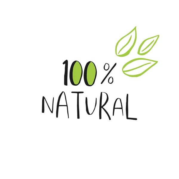 Vector Eco Bio Grön Logo Eller Logga Vegan Raw Hälsosam — Stock vektor