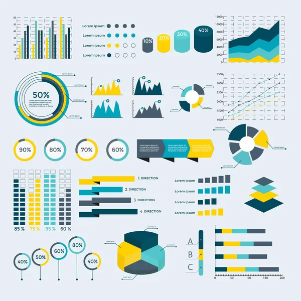 Infographics öğeleri koleksiyonu - iş vektör çizim için tanıtım, kitapçık, Web sitesi, blog, iş akışı düzeni, broşür, afiş, kartı, seçeneklerini adım, web tasarım poster afiş zaman çizelgesi