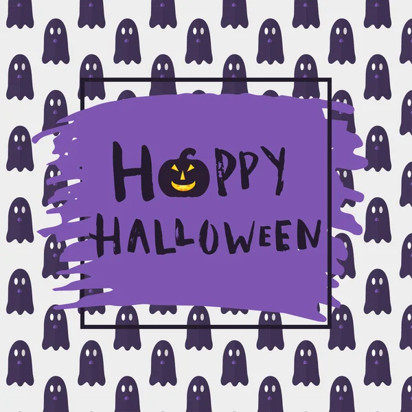 Happy halloween poster design — Stock Vector